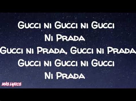 gucci ni prada letra remix|ni gucci ni prada letra.